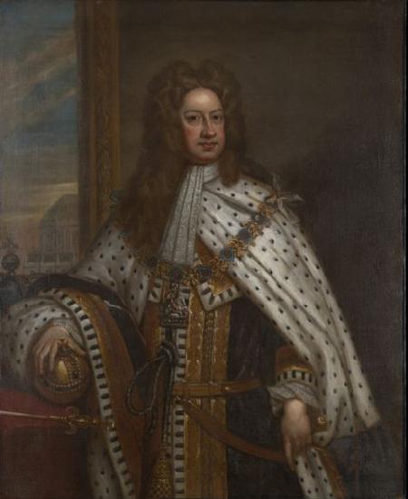 Sir Godfrey Kneller Portrait of King George I Sweden oil painting art